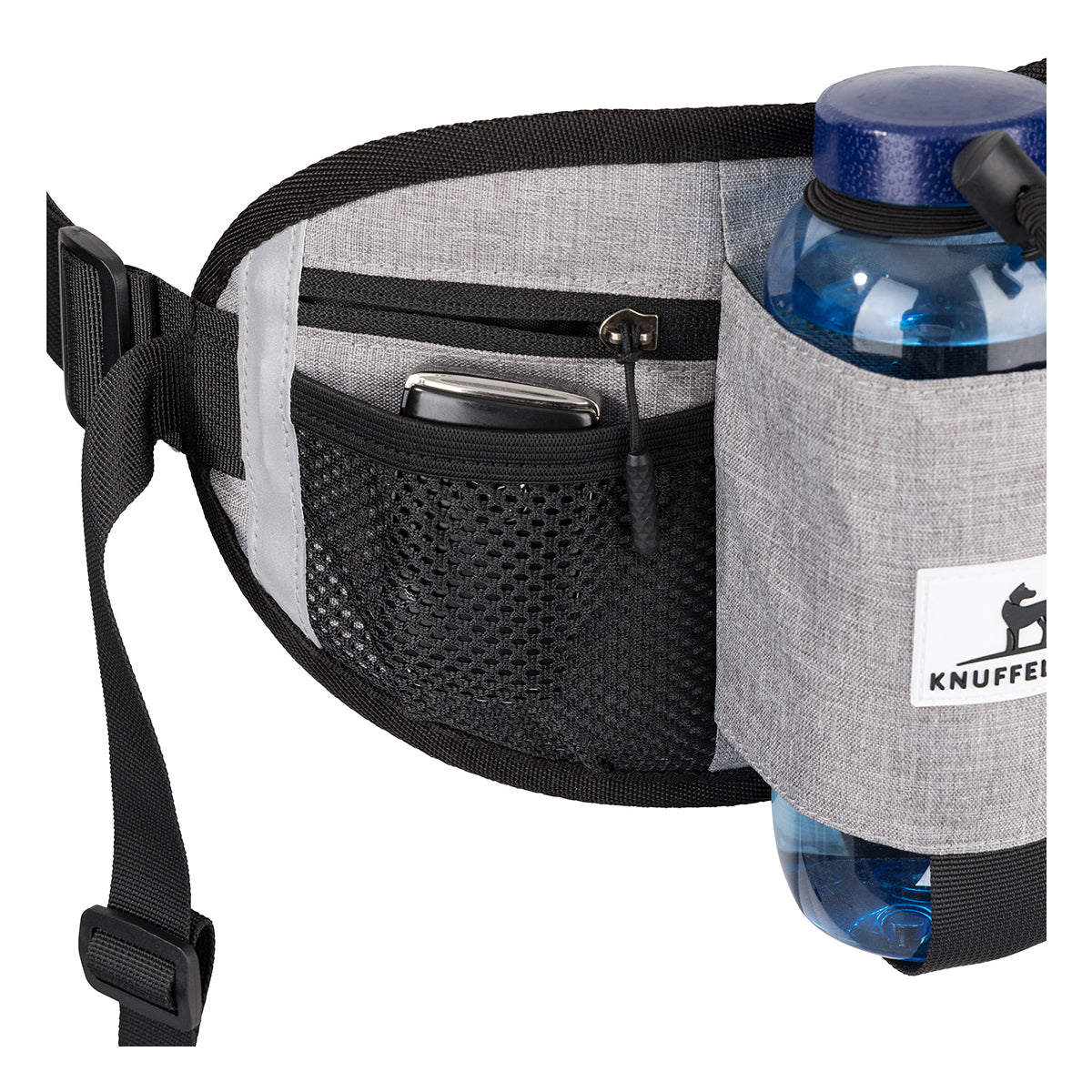 Knuffelwuff Joggingtasche Bunbury mit Bungee-Leine und praktischen Fächern