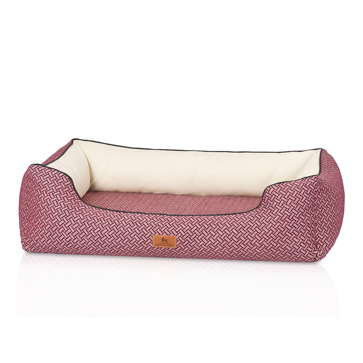 Knuffelwuff Design-Hundebett Sanford Rot