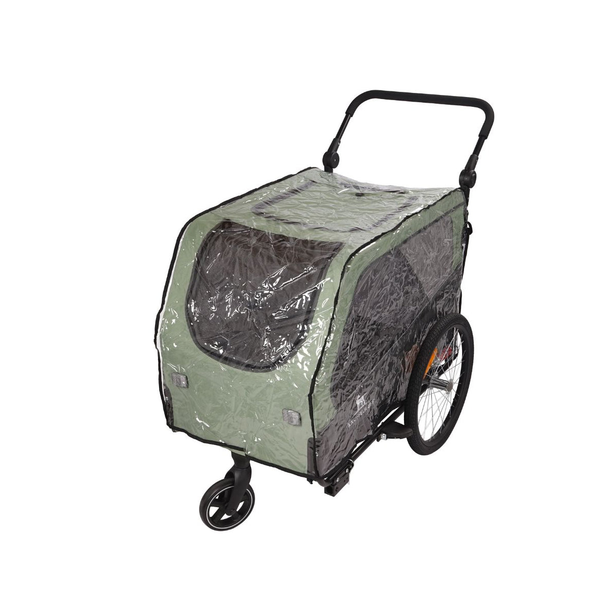 Knuffelwuff Regencover Cruvado L-XL – transparenter PVC-Regenschutz für Fahrrad-Hundeanhänger inkl. Transportbeutel