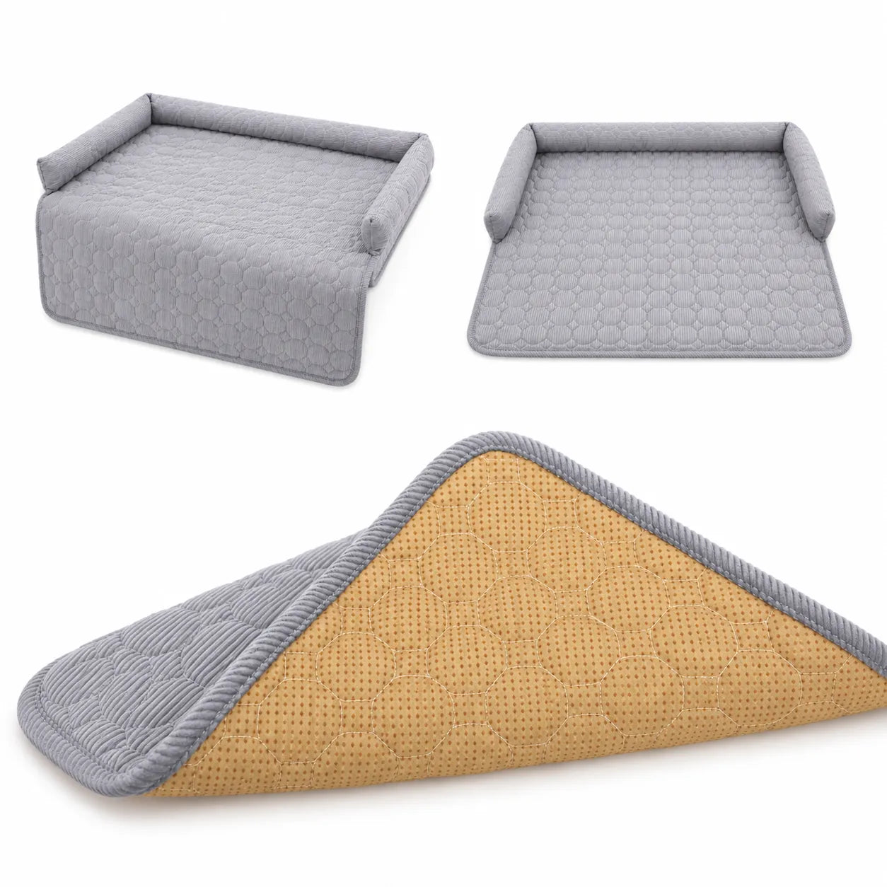 Kunert Hunde- und Katzenbett/ Schutzmatte für Bett und Sofa - 75 x 75 x 10 cm